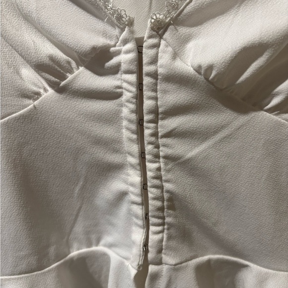 White Corset Style T-shirt - Picture 2 of 5